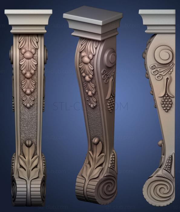 3D model Scroll Corbel 43 (STL)